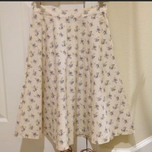 Romantic pure cotton full/circle skirt